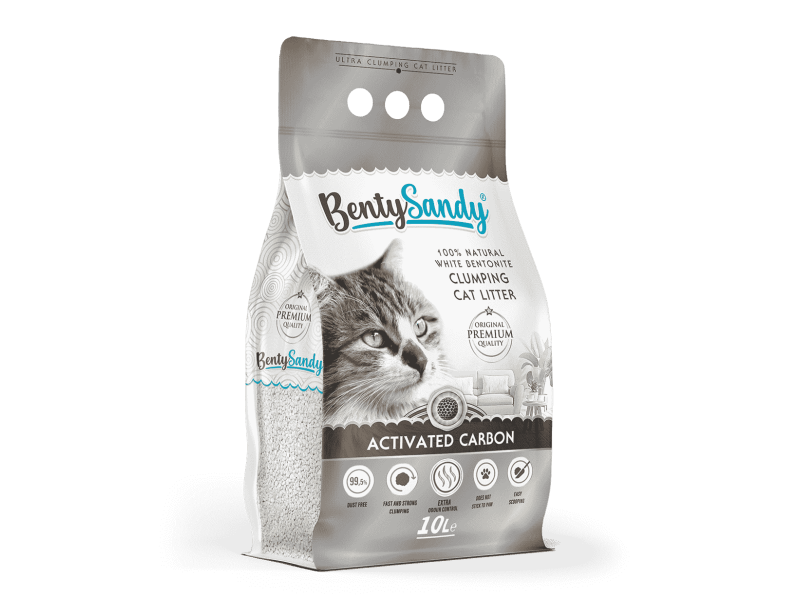 Activated carbon cat litter 10 lt
