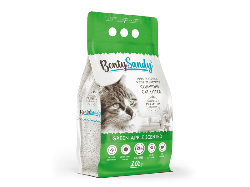 Green Apple Scented Cat Litter 10 Liters