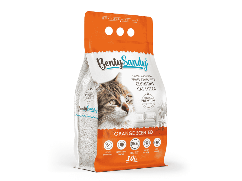 Orange Scented Cat Litter 10 Lt