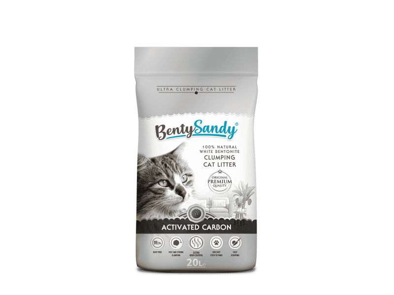 Activated carbon cat litter 20 lt