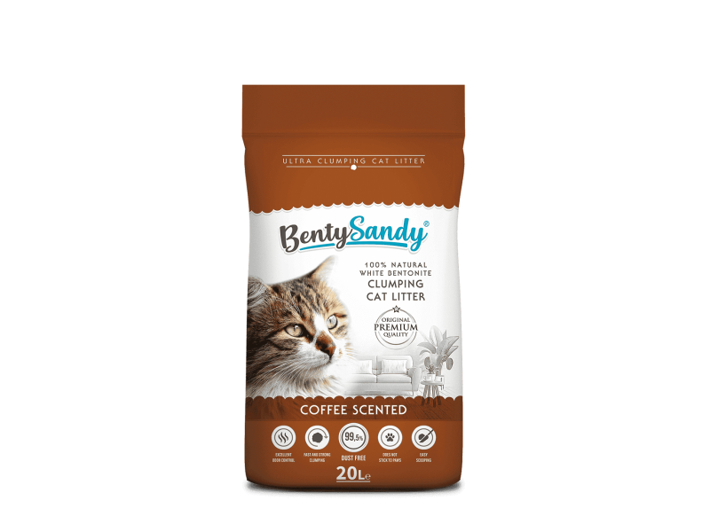 Coffee Scented Cat Litter 20 Lt
