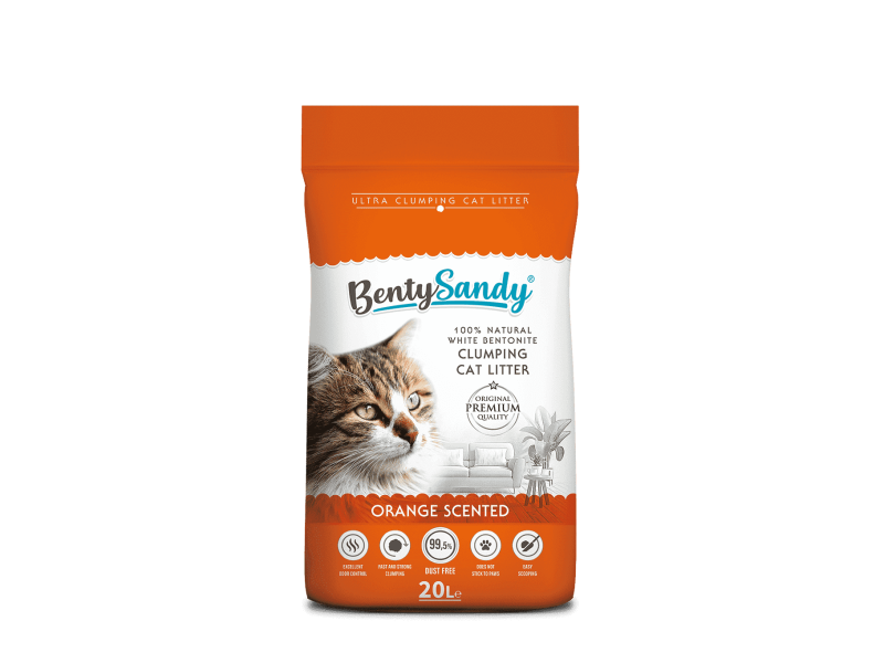 Orange Scented Cat Litter 10 Lt