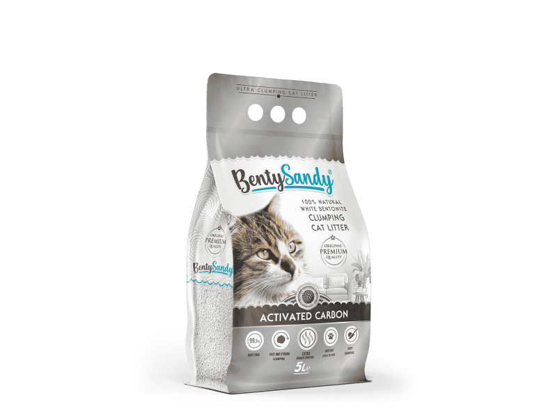 Activated carbon cat litter 5 lt