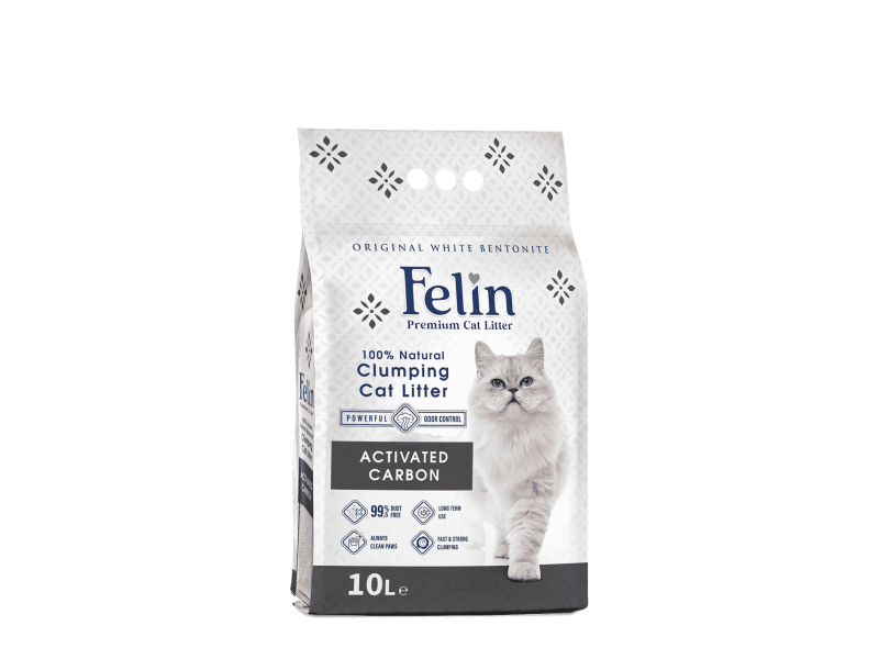Activated carbon cat litter 10 lt