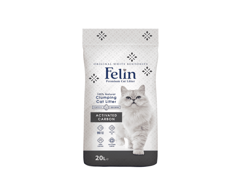 Activated carbon cat litter 20 lt