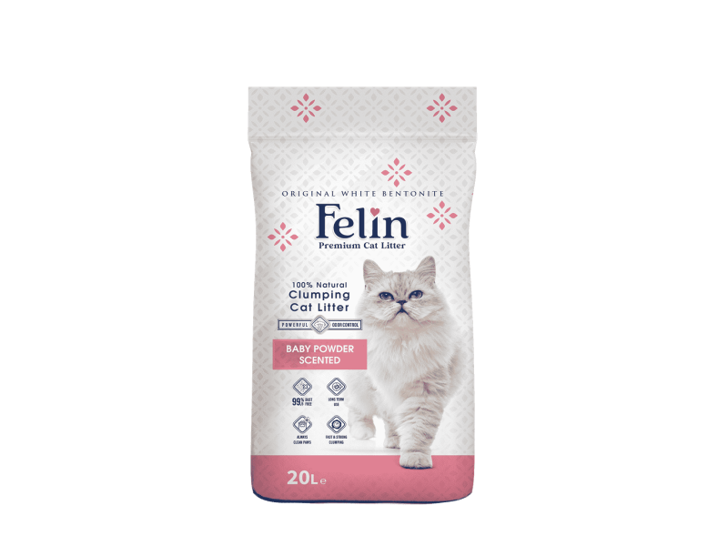 Baby Powder Scented Cat Litter 20 Lt