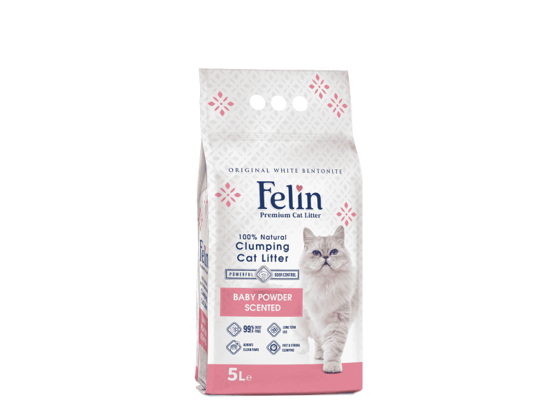 Baby Powder Scented Cat Litter 5 Lt